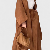 Set de relaxare Kaspian din două piese cu kimono lung