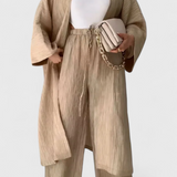 Set de relaxare Kaspian din două piese cu kimono lung