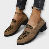 Aurora - Pantofi eleganți pentru femei cu imprimeu de panteră