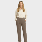 Calista™ | Pantaloni largi pentru femei, culoare maro