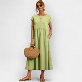 Rochie din Bumbac cu Buzunare