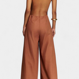 Belén Mono Halter sau Pantaloni Largi cu Cădere Dramatică