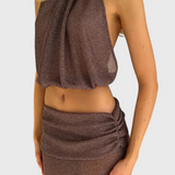 Zhenya Set din Două Piese cu Halter