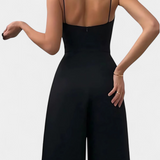 Romily Mono Sexual cu Bretele și Pantaloni Largi Elegant