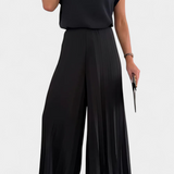 Liora Set din Două Piese cu Top Structurat și Pantaloni Plisați