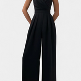 Romily Mono Sexual cu Bretele și Pantaloni Largi Elegant
