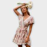 Adélia - Rochie boho scurtă