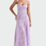 Agnė™ - Rochie Lungă cu Flori