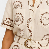 Tricou Mono T cu Cochilii și Butoane