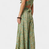 Leandra Mono Cu Model de Cruci din Lichid sau Flori Verzi