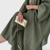 Set de relaxare Kaspian din două piese cu kimono lung