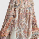 Bluză Finely Komplektas sau cu Volane și Model Vintage Paisley