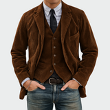 Tommy™ | Set de 2 piese: Sacou și Vestă din Catifea