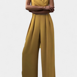Romily Mono Sexual cu Bretele și Pantaloni Largi Elegant